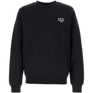 A.p.c., Heren, Sweatshirts & Hoodies, Zwart, Maat: XL Katoen,