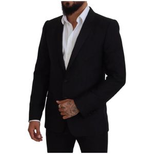 Dolce & Gabbana - Kostuum - Zwart - Heren - Wol - Formele Blazer
