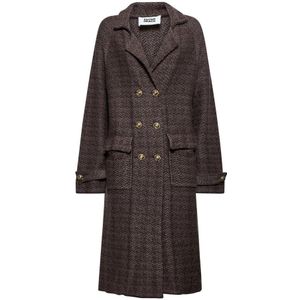 Silvian Heach, Dames, Mantels, Bruin, Maat: XS Wol,