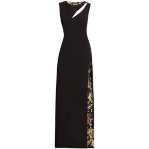 Versace Jeans Couture, Dames, Jurken, Zwart, Maat: M