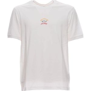 Paul & Shark, Heren, Tops, Wit, Maat: M Katoen,