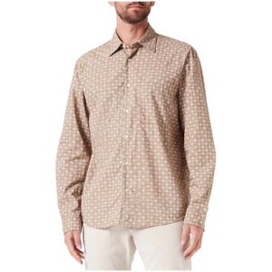 Marc O'Polo, Heren, Overhemden, Bruin, Maat: S
