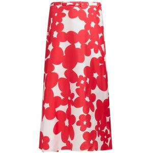 Marni, Dames, Rokken, Rood, Maat: XL Zijde,