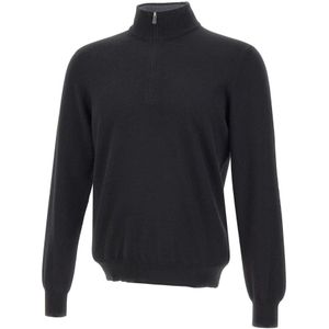 Gran Sasso, Heren, Truien, Zwart, Maat: M Wol,