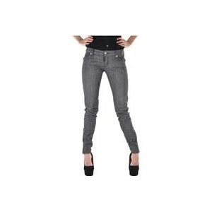 Dsquared2 Grijze Skinny Jeans met Swarovski Inzetstukken , Gray , Dames , Maat: XS