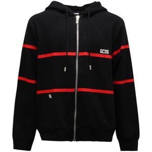 Gcds, Heren, Sweatshirts & Hoodies, Zwart, Maat: L
