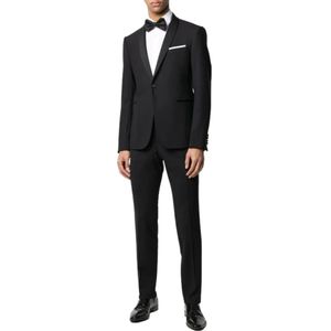 Emporio Armani, Heren, Pakken, Blauw, Maat: L Zijde,