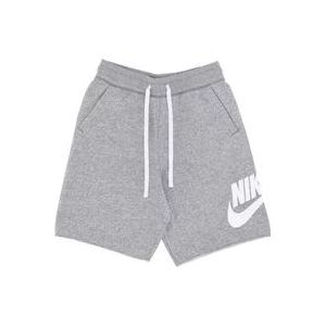 Nike Alumni HBR FT Casual Shorts , Gray , Heren , Maat: XS