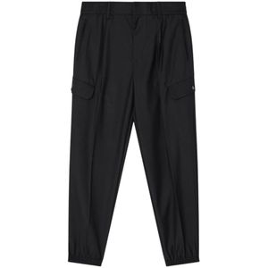 Armani Exchange - Broeken - Zwart - Regular Fit - Viscose