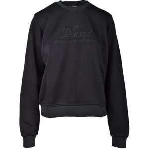 Diesel, Dames, Sweatshirts & Hoodies, Zwart, Maat: S Katoen,