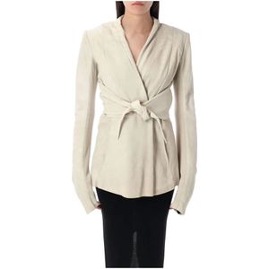 Rick Owens, Dames, Jassen, Beige, Maat: S