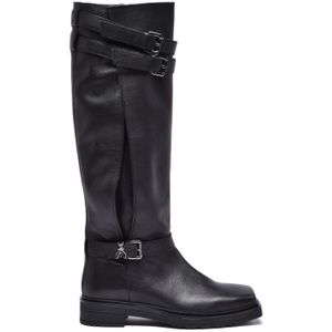 Patrizia Pepe, Dames, Schoenen, Zwart, Maat: 38 EU Leer,