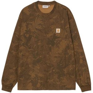 Carhartt Wip, Heren, Sweatshirts & Hoodies, Bruin, Maat: M Katoen,