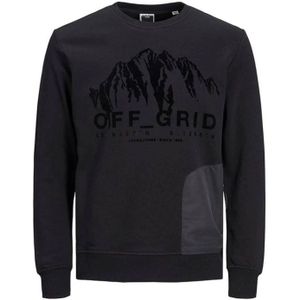 Jack & Jones, Heren, Sweatshirts & Hoodies, Zwart, Maat: L