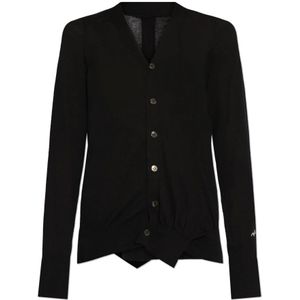 Yohji Yamamoto, Dames, Truien, Zwart, Maat: M Katoen,