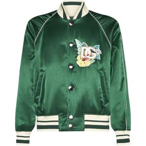Dolce & Gabbana, Heren, Jassen, Groen, Maat: XL