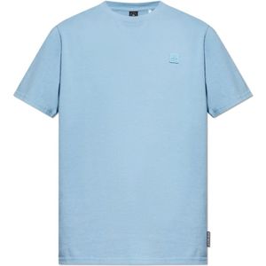Moose Knuckles, Heren, Tops, Blauw, Maat: L Katoen,