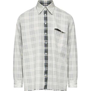 MM6 Maison Margiela, Heren, Overhemden, Grijs, Maat: XL