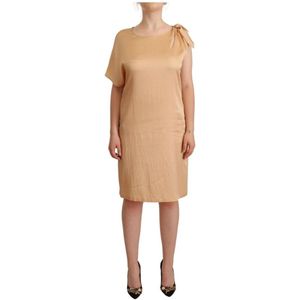 Moschino - Dress - Beige - Korte Mouwen - Shift Dress