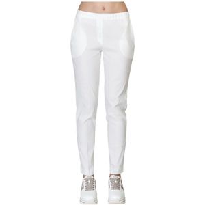 D.Exterior, Dames, Broeken, Wit, Maat: L Linnen,