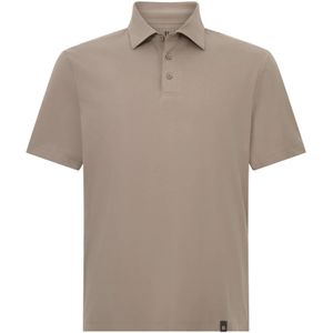 Boggi Milano - Polo Shirt - Beige - Heren - In Stretch Supima Katoen