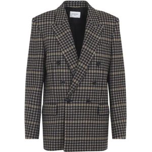 Saint Laurent, Dames, Jassen, Veelkleurig, Maat: M Wol,