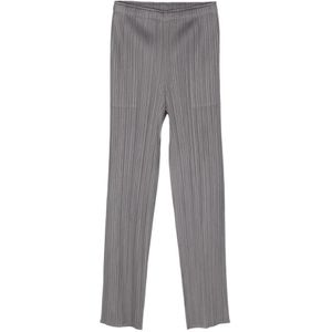 Issey Miyake, Dames, Broeken, Grijs, Maat: M