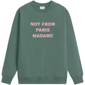 Drole de Monsieur, Heren, Sweatshirts & Hoodies, Groen, Maat: L Katoen,