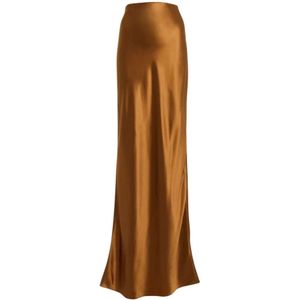 Saint Laurent, Dames, Rokken, Bruin, Maat: L Zijde,