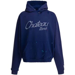 Gallery Dept., Heren, Sweatshirts & Hoodies, Blauw, Maat: L Katoen,