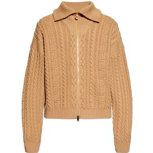 Versace, Heren, Truien, Beige, Maat: M Wol,