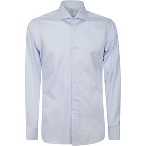 Borriello Napoli, Heren, Overhemden, Blauw, Maat: 4XL Katoen,