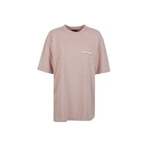 Balenciaga Roze Politieke Campagne T-shirts en Polos , Pink , Dames , Maat: S