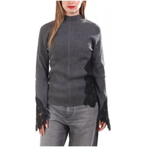 Pinko, Dames, Truien, Grijs, Maat: L