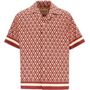 Valentino Garavani, Heren, Overhemden, Veelkleurig, Maat: L Katoen,