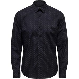 Only & Sons, Heren, Overhemden, Blauw, Maat: XS Katoen,