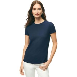 Brooks Brothers, Dames, Tops, Blauw, Maat: L Katoen,