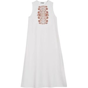 Zeus+Dione, Dames, Jurken, Wit, Maat: XS Zijde,