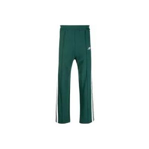 Autry Joggingbroek met elastische taille en witte strepen , Green , Heren , Maat: M