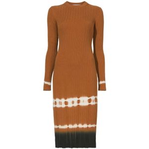 Proenza Schouler, Dames, Jurken, Veelkleurig, Maat: S Katoen,