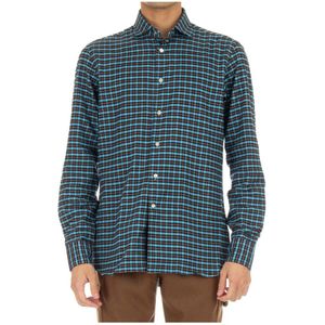 Borriello Napoli, Heren, Overhemden, Veelkleurig, Maat: 4XL Flanel,