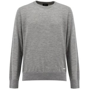 Brioni, Heren, Truien, Grijs, Maat: 2XL Zijde,