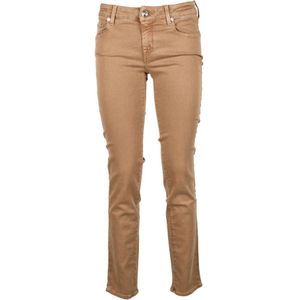Jacob Cohën, Dames, Jeans, Bruin, Maat: W28 Katoen,