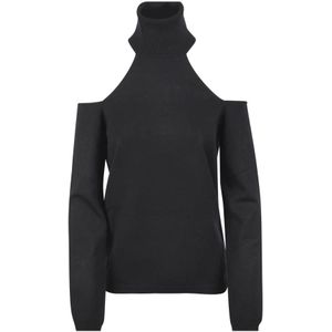 Semicouture, Dames, Truien, Zwart, Maat: L Viscose,