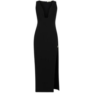 Roberto Cavalli, Dames, Jurken, Zwart, Maat: XS Wol,