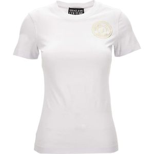 Versace Jeans Couture, Dames, Tops, Wit, Maat: 2XS