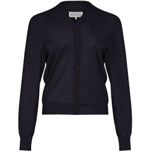 Maison Margiela, Dames, Truien, Blauw, Maat: L