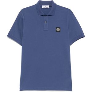 Stone Island, Heren, Tops, Blauw, Maat: L Katoen,