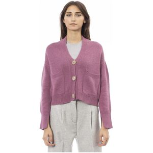 Alpha Studio, Dames, Truien, Roze, Maat: M