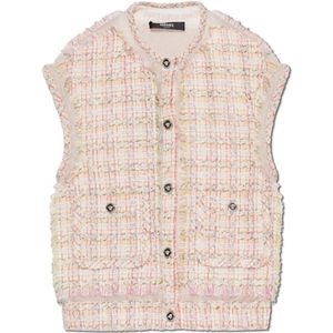 Versace Tweed Vest , Pink , Dames , Maat: XS